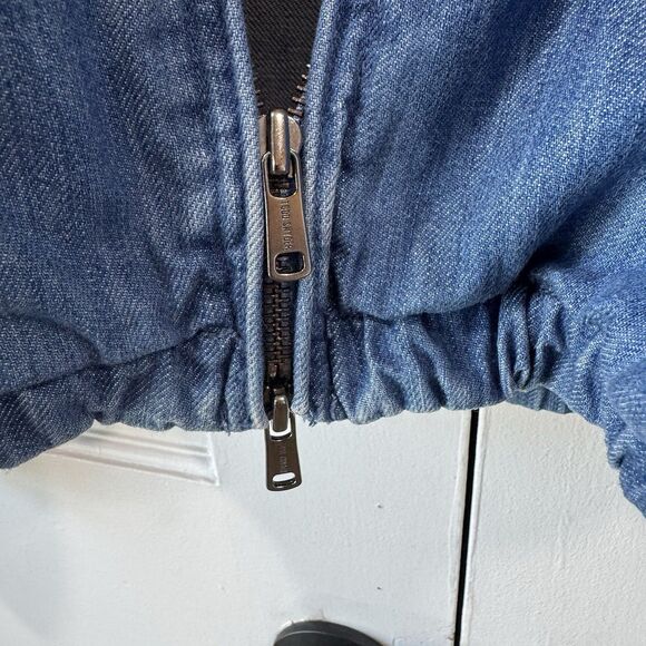 Todd Snyder Easy Going Release Denim Club Jacket Men’s XXL Zipper Bomber Blue - Picture 7 of 15